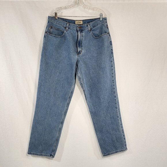 L.L. Bean Denim - L.L.Bean Relaxed Fit Vintage Jeans High Rise Mom Jeans Plus Size 36X30 Exc. Cod!